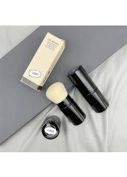 Ch nel Makeup Brush With Logo Retractable Kabuki Foundation Brush Beige Synthetic Hair Flat With Case Cover Cosmetic Makeup Tool