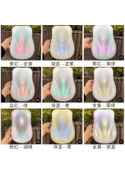 MH Magic Starry Sky Mirror Holographic Effects Chameleon Transparent Rainbow Nail Art Flake Pigment Powder Nail Art Powder