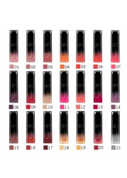 Hot Sales Waterproof Nude Matte Velvet Shiny Lip Gloss Lip Balm Sexy Lipstick Tint 21 Colors