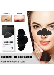 Blackhead Remover Mask Bamboo Charcoal Nose Sticker Cleaner Nose Pore Strip Deep Clean With Acne Needle Face Cleaning Tool