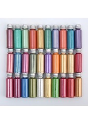 Bottle Pack 10g Pigment Powder Nail Art Craft Classic Golden Glitter Powder Flash Dust Decoration Paint Packaging