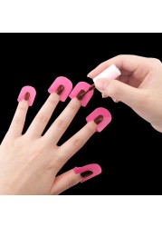 26pcs/set 10 Sizes G Curve Shape Varnish Shield Finger Cover Nail Protector Leak-proof Stickers French Manicure Nail Art Tools