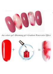 MSHARE Blooming Gel Blossom Soak Off UV Watercolor Flower Smudge Bubble Smoke Ink Effect Nail Polish Lacquer 250g