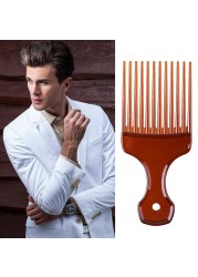 Wide Toothbrush Pick Comb Fork Hairbrush Insert Hair Pick Comb Plastic Gear Comb For Curly Afro Hair Styling Tools