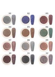 Born Pretty Reflective Glitter Powder Sea Salt Nail Powder Shining Nail Glitter Chrome Pigment Dust Hollow Powder Nail Decoration