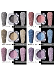 Born Pretty Reflective Glitter Powder Bright Light Shining Nail Chrome Pigment Dust Powder Nail Decoration for Gel Polish