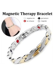 Body Slimming Weight Loss Anti Fatigue Healing Bracelet Hematite Beads Stretch Magnetic Therapy Slim Bead Bracelet For Men Women