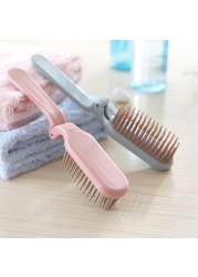 Foldable Hair Comb Portable Detangling Hair Brush Hair Brush Anti-static Head Massager Travel Combs Hair Styling Accessories