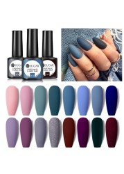 UR SUGAR 7.5ml Blue Purple Dark Color Gel Nail Polish Long Lasting Hybrid for Base MatteTop Coat Soak Off UV LED Nail Art Gel