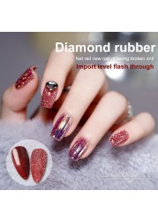 Nail Art Broken Diamond Gel Explosion Diamond Nail Glue Nail Model Gel Powder Light Glue Gel Nail Polish Glue TSLM1