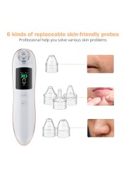 Electric Blackhead Remover Facial Pore Cleaner Skin Care Black Spot Suction Thearpy Beauty Machine Drop Shipping