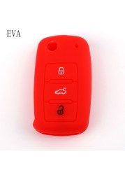 Silicone Remote Key Fob Protective Case Cover For Volkswagen Volkswagen Polo Tiguan Passat B5 B6 Golf EOS Scirocco Jetta MK6 Octavia