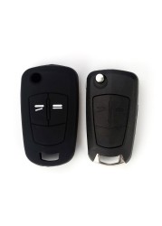 Hot Silicone Car Key Cover Case Shell Fob For Vauxhall Opel Corsa Astra Vectra Signum 2 Buttons Remote Key Shell