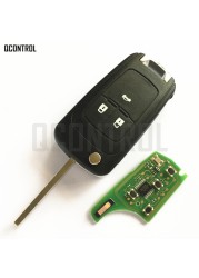 QCONTROL Car Alarm Remote Key Fit For Chevrolet Malibu Cruze Aveo Spark Sail 2/3/4 Buttons 433MHz Door Lock