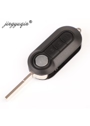 jingyuqin 3 Buttons Flip Remote Folding Key Fob Shell For Citroen Jumper Fit Peugeot Boxer 2008-2015 Replacement Case