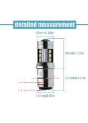 2pcs H6M P15D-25-1 PX15D T19 Led Headlight Bulb Double Beam Motorcycle Headlamp Scooter Speed ​​Bike 6V 12V 1000Lm 6000K