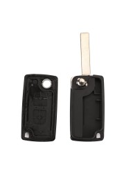 jingyuqin Flip Remote Car Key Shell For Peugeot 206 307 407 107 408 607 807 Citroen C2 C3 C4 C5 C6 C8 Xsara Picasso CE0523 / 0536