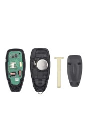 KEYYOU - Smart Remote Control Keyless Entry for Ford, Remote Control for Ford Focus C-Max Mondeo Kuga Fiesta B-Max 433/434Mhz 4D63 80Bit