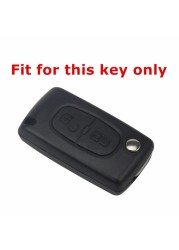 حافظة مفاتيح السيارة من السيليكون لبيجو 207 307 307S 307CC 307SW 308SW 3008 4007 For Citroen C2 C3 C4 C5 C Crosser Accessories