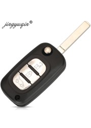 jingyuqin Flip Remote Key Fob 2/3 Buttons 433MHz ASK ID46 PCF7961 For Mercedes-Benz Citan 2012 - 2019 Smart W364