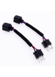 1 Pair Harness Headlight Adapter Converter Wire Connector Cable for H4 Male to H13 Car USB Socket Auto Wire Pigtail Auto Parts