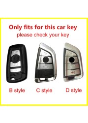 Fashion ABS Carbon Fiber Car Remote Key Case Cover for BMW 1 2 3 4 5 6 7 Series X1 X3 X4 X5 X6 F30 F34 F10 F07 F20 G30 F15 F16