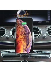 Infrared Qi 15W Wireless Charger For Mercedes Benz E Class W213 2020 2019 GPS Phone Holder Stand For Benz E Class 2016 2017 2018