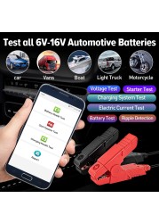 LAUNCH BST360 Bluetooth Battery Tester 12V Car Motorcycle Battery Analyzer Load Cranking Charging Tester For X431 Android IOS