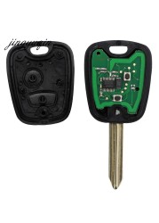 jingyuqin Remote Control Car Key 433MHz ID46 Chip For Citroen Saxo Picasso Xsara Berlingo SX9 Blade 2 Button Key Fob