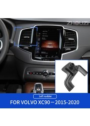 Car Mobile Phone Holder Air Vent Outlet Clip Holder GPS Gravity Navigation Bracket For Volvo XC90 2015-2021 Car Accessories