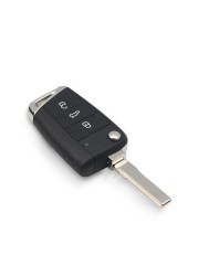 XNRKEY 5G0 959 753 AB BB Remote Car Key Replacement for VW Skoda MQB VII Golf MK7 2017 Touran Polo Tiguan 434MHz ID48 Chip