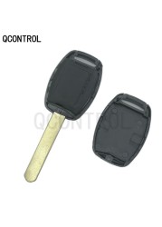 QCONTROL Remote Key For Honda S0087-A Accord Element Pilot Civic CR-V Fit Insight City Jazz Odyssey ID46 Chip 433MHz HR-V