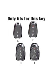 Leather For Car Key Case Auto Key Protection Cover For Chevrolet New Malibu XL Equinox Car Holder Shell Car Styling Accessories