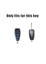 Leather Car Key Case Car Key Cover Ford Fiesta Focus 3 4 ST Mondeo Ecosport Kuga Ranger C-Max S-Max
