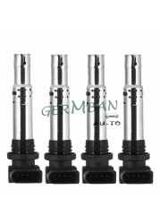 4pcs 036905715F 036905715A 036905715C Ignition Coil for VW Golf Jetta Caddy Beetle Polo audio 1 A3 A1 1.4 1.6FSI Skoda Leon Ibiza