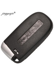 Jinyuqin 2/3/4/5BTN Smart Key Fob Case For Jeep Grand Cherokee Dodge Ram 1500 Challenger Durango Chrysler Journey Charger