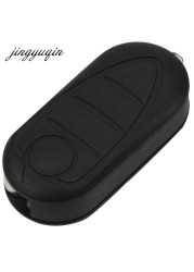 jingyuqin Fits Alfa Romeo Mito Giulietta GTO 159 3 Button Remote Flip Folding Key Case Electronic Fob Key Blade