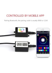 LED Car Underwater Lights Remote/APP Control Chassis Neon Lights RGB Flexible Strips Atmosphere Lamp Underwater System