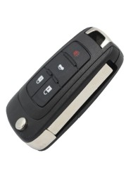 CN014007 Aftermarket For Chevrolet Cruze Equinox Camaro 2011-2014 With 4 Button Flip Remote Folding Key ID46 Chip 434MHz