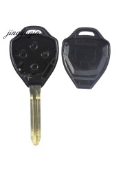 jingyuqin 10pcs/lot Remote Key Shell Case For Toyota Camry Avalon Corolla Matrix RAV4 Venza Yaris 4 Buttons Fob Cover