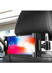 Car back seat mobile phone ipad bracket car headrest bracket rear row lazy telescopic bracket for 4-11 inch mobile phone