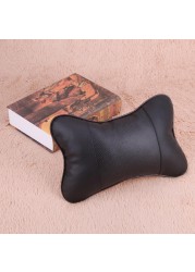 Leather Headrest Four Seasons Car Neck Pillow MGO3