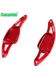 Savanini Aluminum Steering Wheel Shift Paddle Shifter For New Audi RS 3 4 5 6 7 2020+ Auto Car Extension