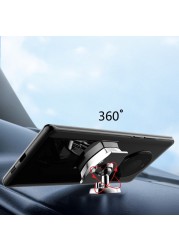 حامل هاتف السيارة المغناطيسي 6 مغناطيس قوي عالمي صالح حامل قوي توفير مساحة سهلة التشغيل 360 درجة تدوير