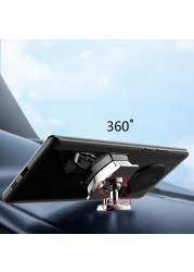 Magnetic Car Phone Holder 6 Strong Magnets Universal Fit Strong Holder Space Saving Easy Operation 360 Degree Rotate