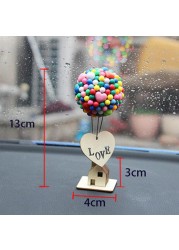 Flying House Balloon Car Decoration Center Console Interior Decor Home Party Desktop Ornaments Birthday Cake Decoration