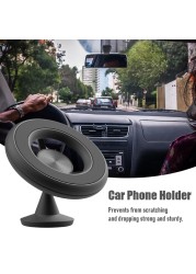 Aluminum Alloy Car Desk Phone Holder with Dashboard Mount Holder 360 Rotation Global Positioning Strong Magnetic Gift Accessories