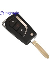 jingyuqin 314MHz ASK 3 Button Remote Key 4D67 Chip For Toyota FJ Cruiser Land Cruiser 2003-2009 FCC ID: HYQ12BBT TOY43