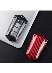 Carbon Fiber Nissan Key Shell Trail Qashqai Teana Sunny Q50 QX50 QX60 QX80 Infiniti Modification Transformers Style Key Case