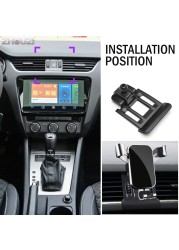 Car Mobile Phone Holder Air Vent Mounts GPS Navigation Holder Bracket Car Accessories For Skoda Octavia 2016 2017 2018 2019 2020